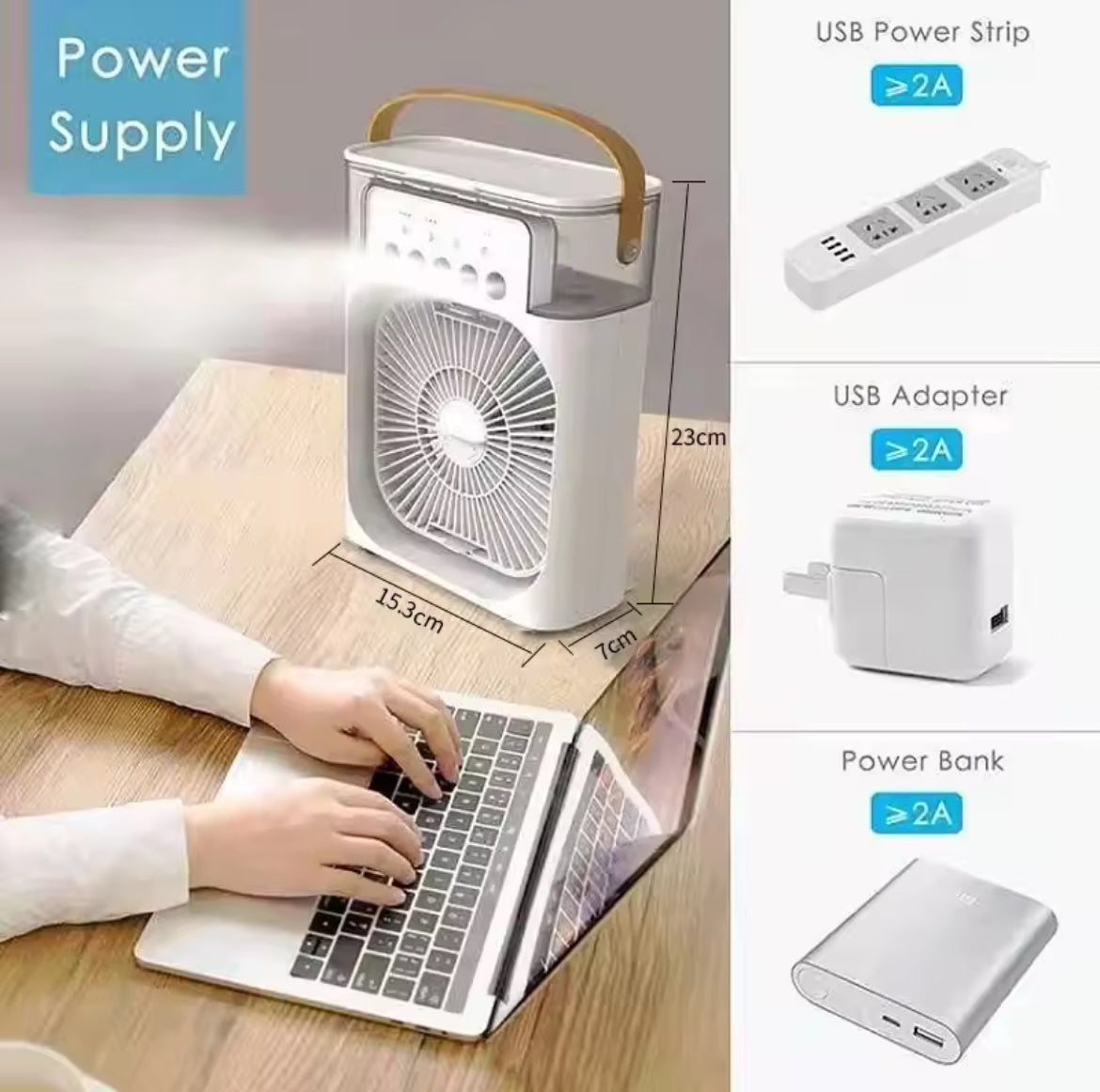 3 In 1 Portable Fan AIr Conditioner