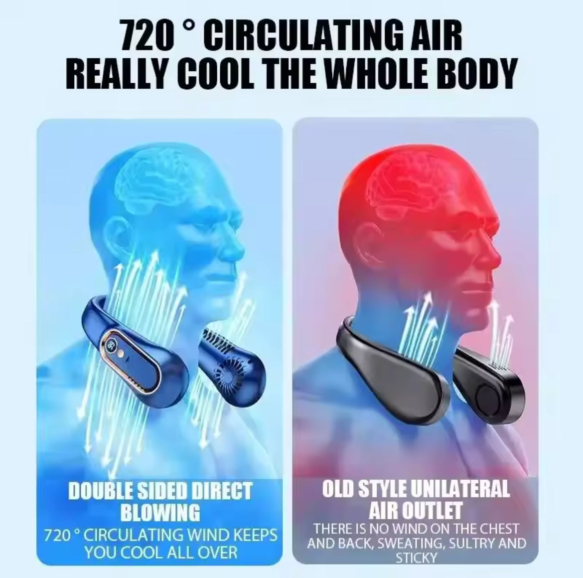 Cooling neck fan